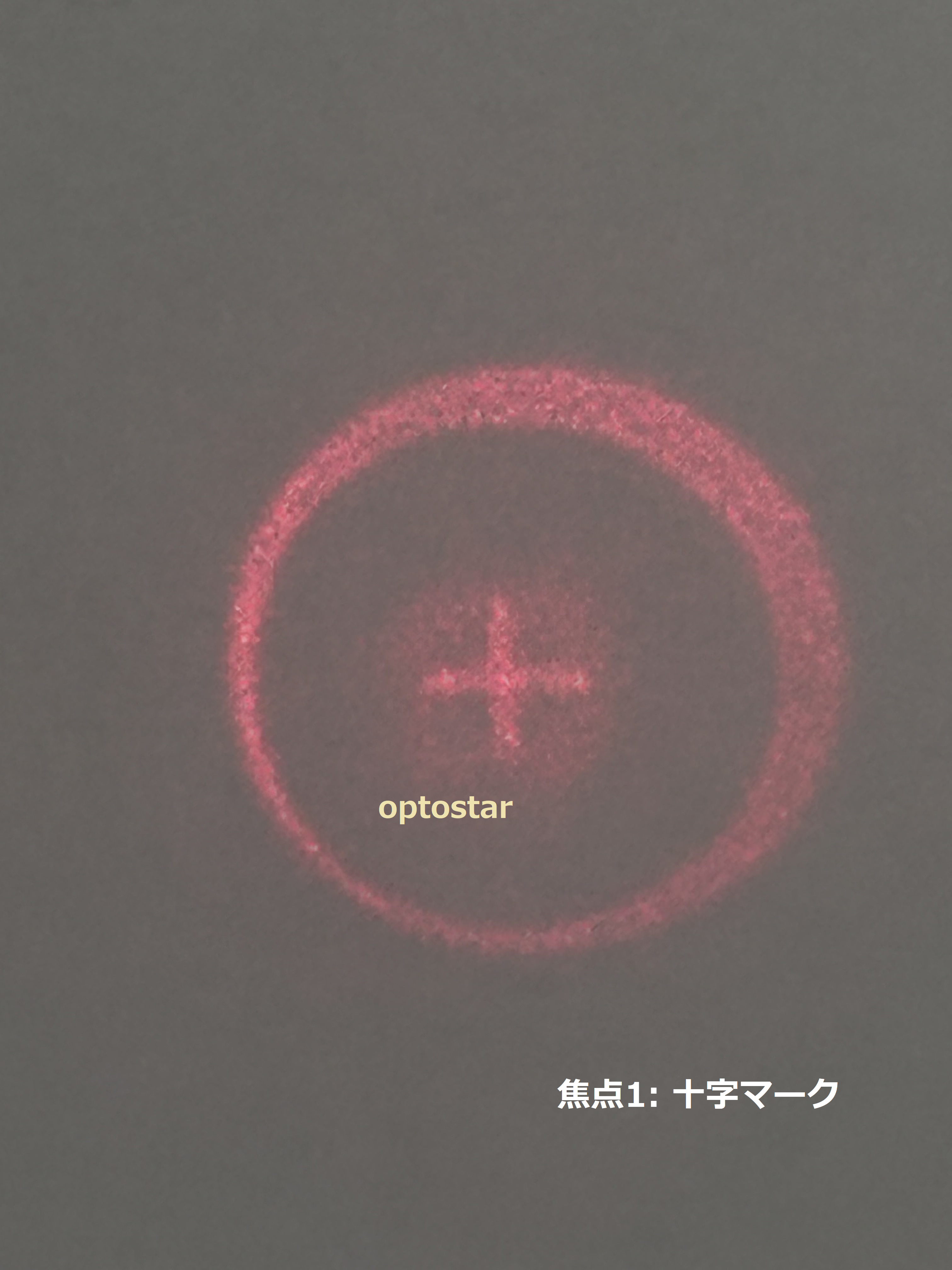十字マーク照射